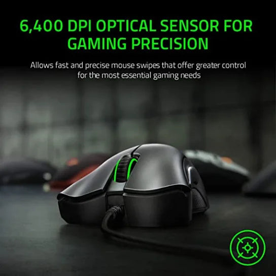 6400 DPI Wired Gaming Mouse New Model  Ultra-sensitive Tracking High Precision  Dual-purpose for LOL E-sports  Office