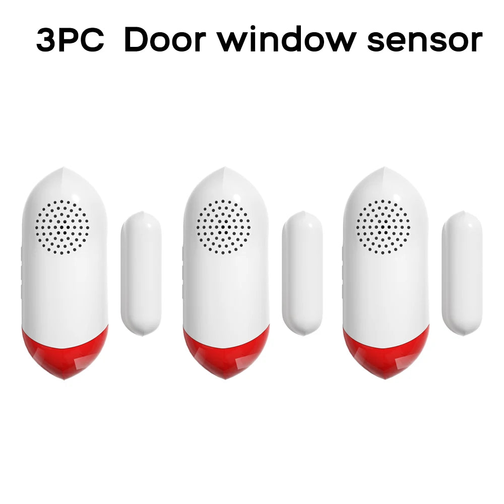 Smart WiFi Door & Window Sensor — 100dB Siren, LED Alert & APP Control
