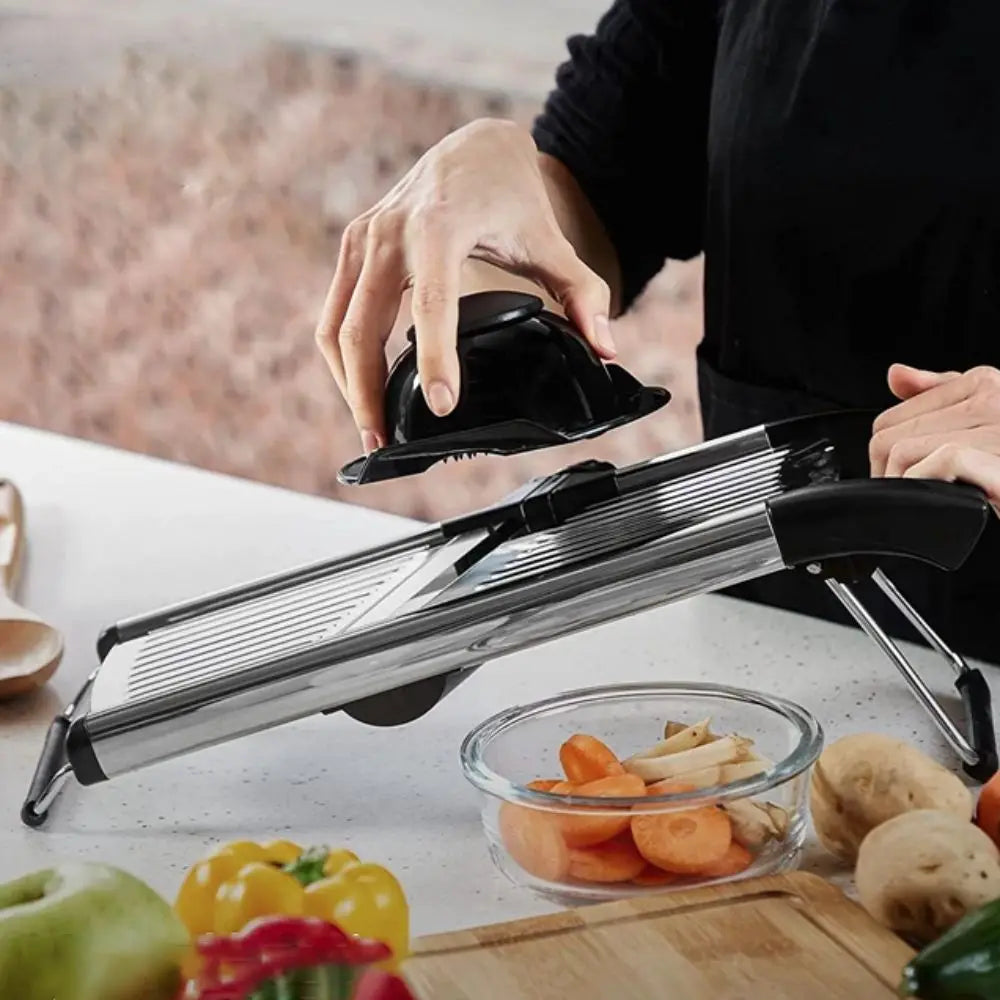 Kitchen Gadgets Adjustable Vegetable Slicer Stainless Steel Efficient Vegetable Cutter Professional Vegetable Chopper Potato
