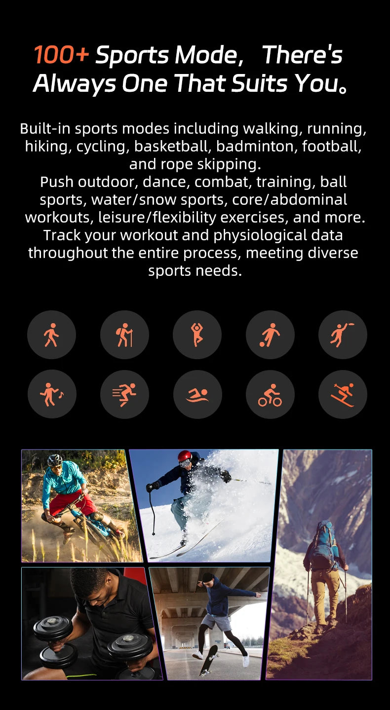 Smart Watch, Bluetooth Calling, Message Reminder, Stainless Steel Strap, Flashlight Function, Compatible with IPhone/Android