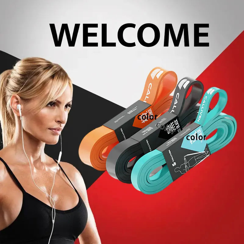 Resistance elastic band for men's and women's strength fitness exercise yoga tension band pull up auxiliary elastic band resista