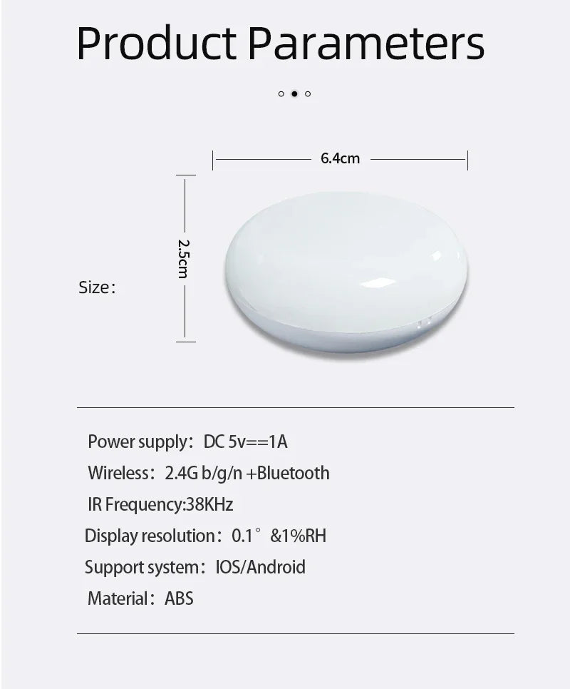 Smart Universal IR Remote Controller — WiFi, APP & Voice Control for TV, AC & More