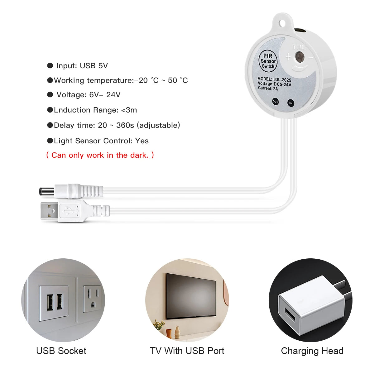 Smart PIR Motion Sensor LED Strip — Auto On/Off, 320 LEDs/m, Waterproof for Kitchen & Stairs