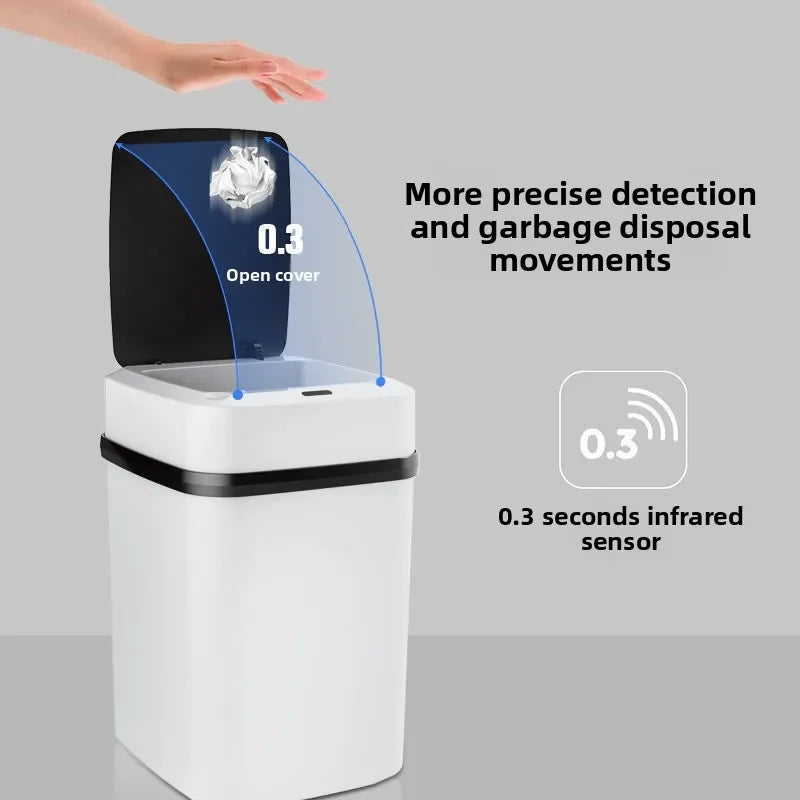 Smart Sensor Trash Can — 13L Automatic Touchless, Waterproof for Kitchen & Bathroom