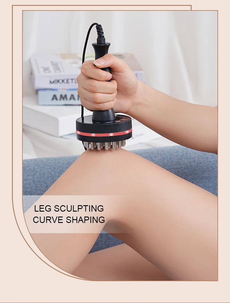 Electric Massager Meridian Massage Brush GuaSha Heating Microcurrent Anti Cellulite Beauty Scraping Infrared Heat Slimming