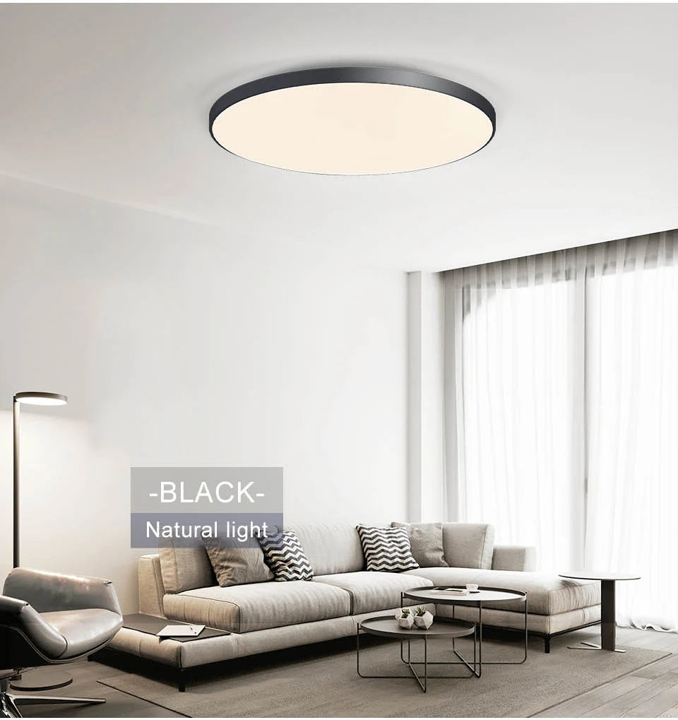 Smart LED Ceiling Lamp — Dimmable, APP & Remote Control, 36W/50W