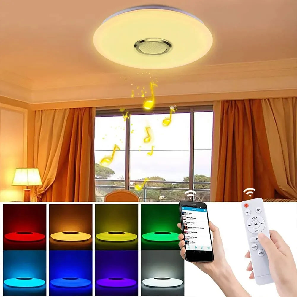 Smart RGB Ceiling Lamp — Bluetooth, APP Control, Color Changing for Kids & Living Rooms