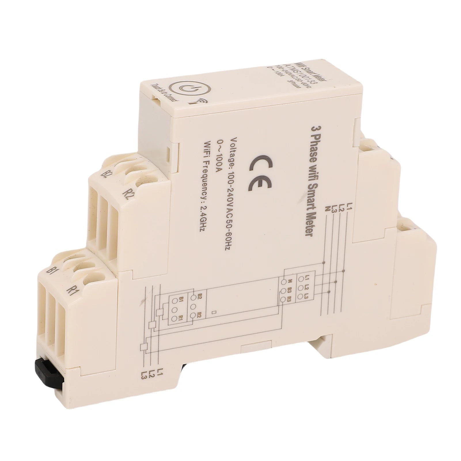 Smart 3-Phase Energy Meter — Remote APP Control, Real-Time Monitoring, 3 Current Sensors
