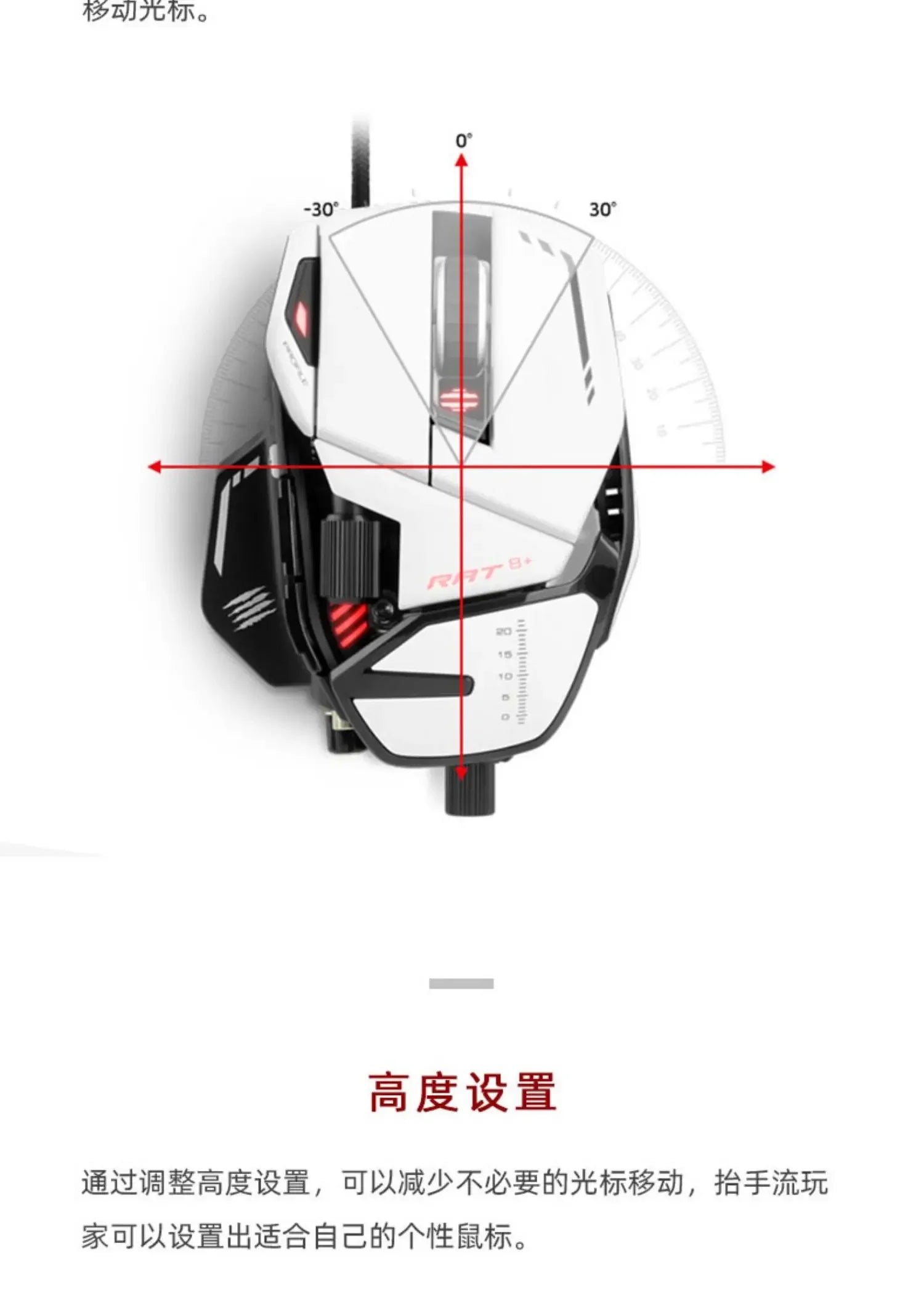 MADCATZ RAT8+ Wired Mechanical Mouse 11 Key Programming Button Mice Esports Gaming Mouse PMW3389 Custom Comfortable Gaming Mouse