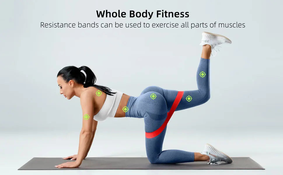 Resistance Bands Exercise Workout Bands Stretch Bands for Booty Legs Pilates Flexbands Pull Rope Yoga Gym Equipment for Home