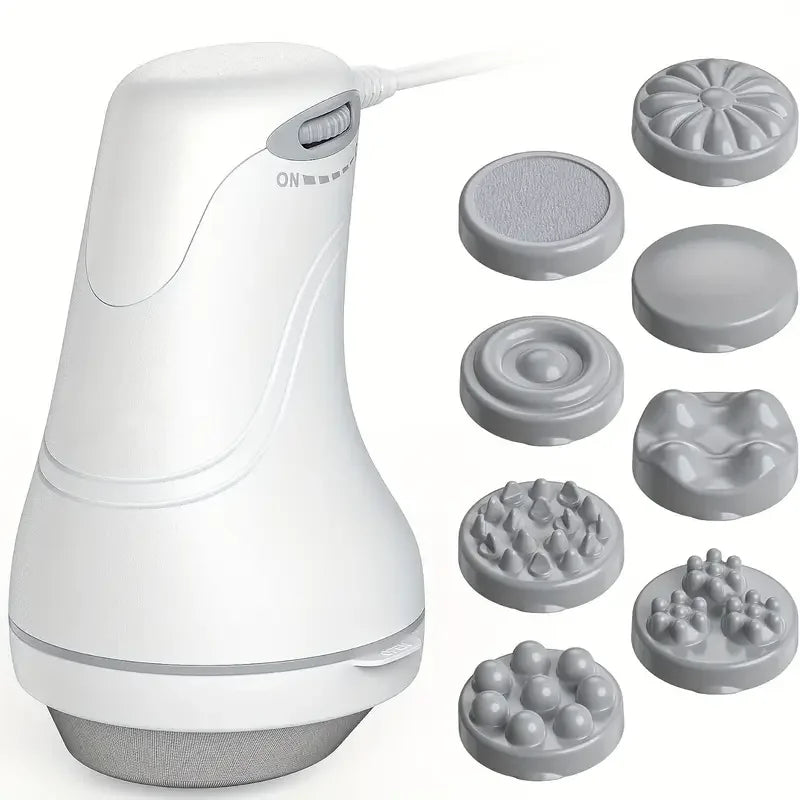 Home Appliance Massager, Multifunctional Household Massager, Abdominal Massage, Unisex, Full-Body Comfort Massager, Adjustable Multi-Speed Massage, Equipped with 8 Massage Heads, Suitable for Full-Body Relaxation, Muscle Rela