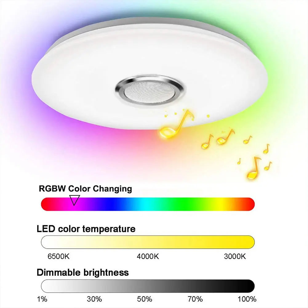 Smart RGB Ceiling Lamp — Bluetooth, APP Control, Color Changing for Kids & Living Rooms