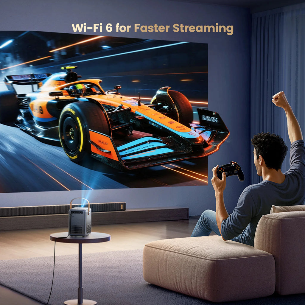 Wimius 600ANSI Mini Projector 4K Laser WiFi6 1080P HD projectors Beam 20W Dolby hy300max Home Theater Beamer Movie proyector