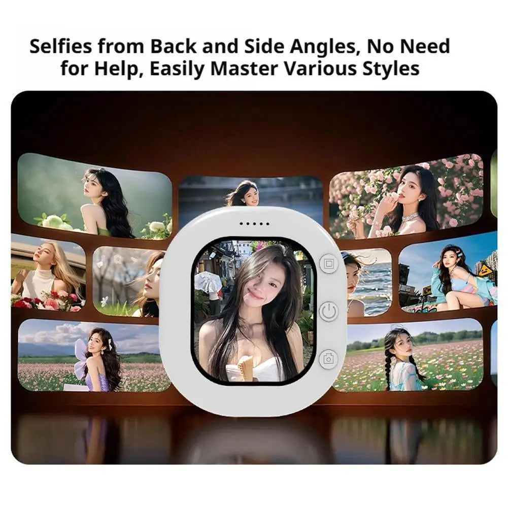 1/2PCS Mini Wireless Magnetic Phone Screen Projector Mobile Phone Rear Camera Selfie Video Camera for Vlog Live Selfie Screen