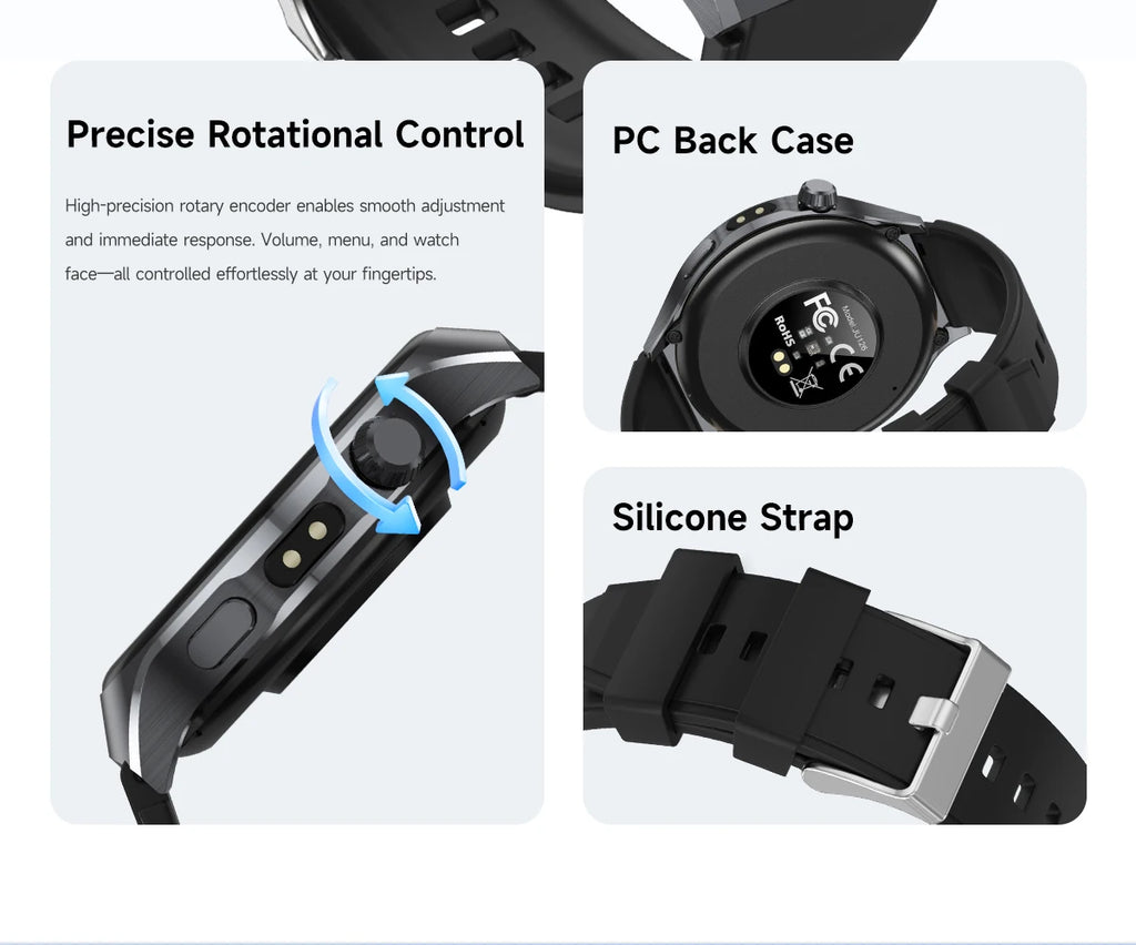 The new 2026 smartwatch is designed with a 1.7-inch high-definition screen, specifically designed for outdoor sports shooting