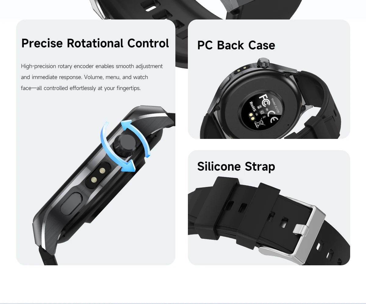 The new 2026 smartwatch is designed with a 1.7-inch high-definition screen, specifically designed for outdoor sports shooting