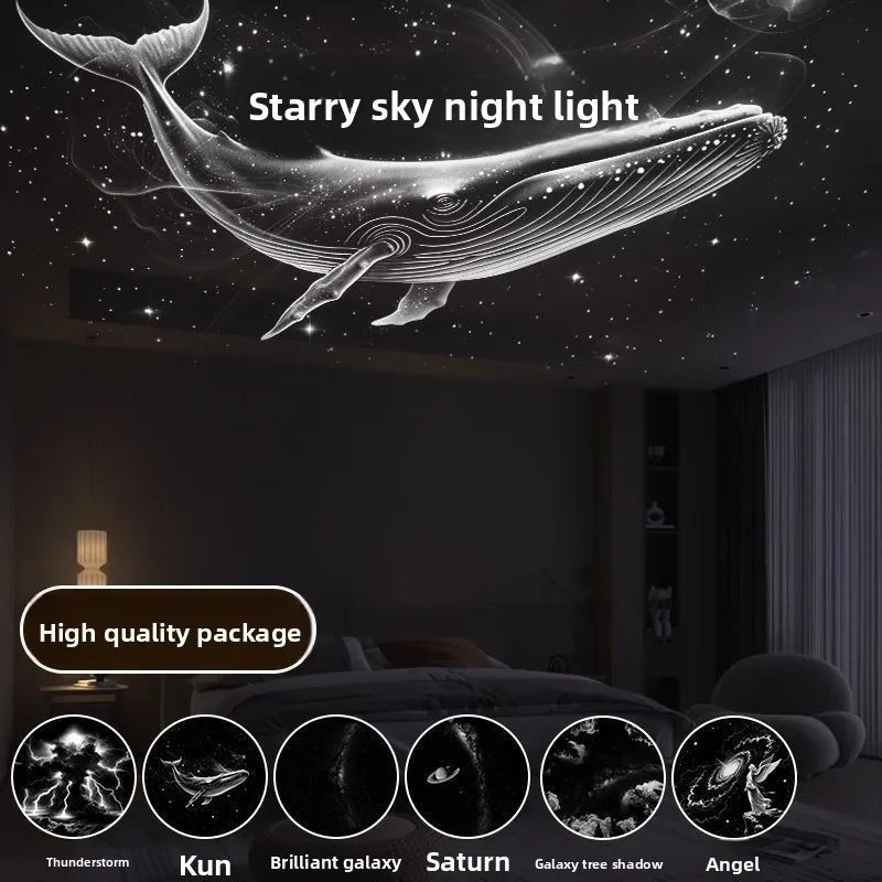 24pcs Mini Projector Night Light for Bedroom Sleep Eye-Caring Starry Sky Ambient Light USB Rechargeable Bedside Lamp