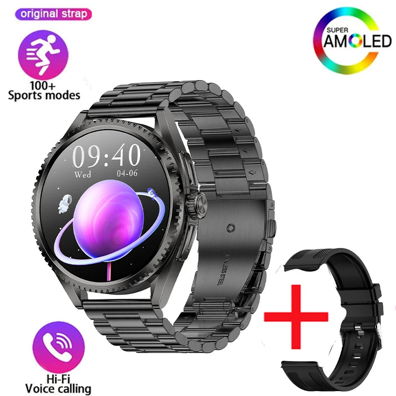 Smart Watch for Men 1.75-Inch AMOLED Luxury Business Sports Fitness Watch IP67 Water Resistant 620mAh Standby Multi-Sport Mode