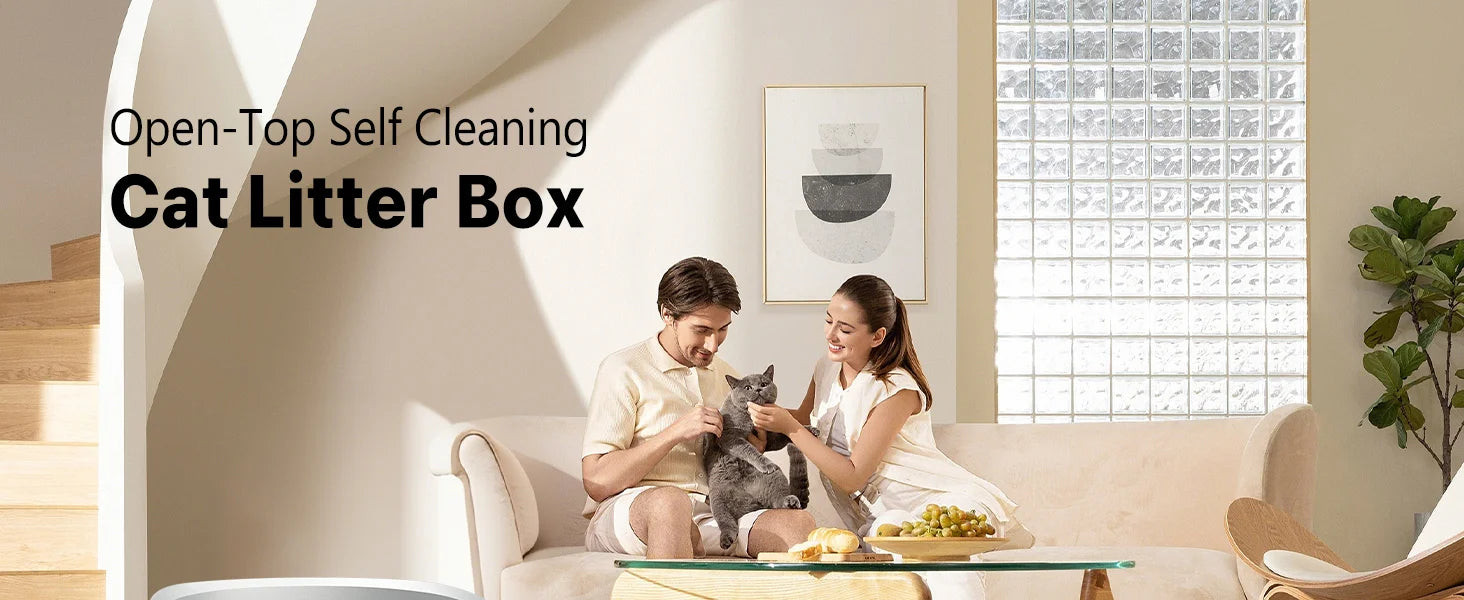 Smart Cat Litter Box, Automatic Self-Cleaning Litter Box With APP Remote Control And Health Monitor, Pet Toilet Products