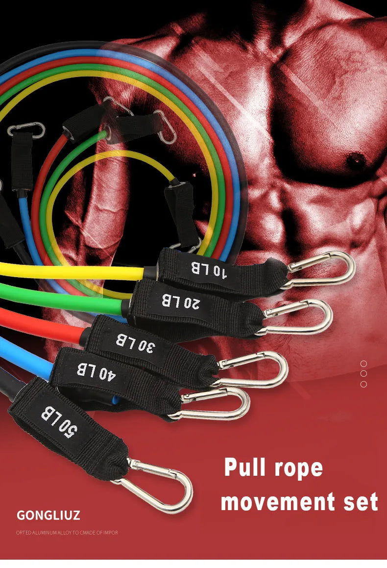 Resistance Bands Exercise Bands Latex Pull Rope Home Gym Equipment Fitness Ankle Strap Exercise Training Expander Elastic Band