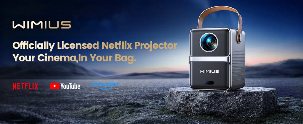 Wimius 600ANSI Mini Projector 4K Laser WiFi6 1080P HD projectors Beam 20W Dolby hy300max Home Theater Beamer Movie proyector