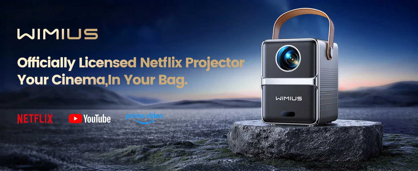 Wimius 600ANSI Mini Projector 4K Laser WiFi6 1080P HD projectors Beam 20W Dolby hy300max Home Theater Beamer Movie proyector