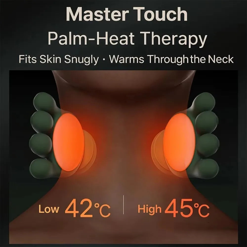 Master's Hand Shoulder Neck Massager Massage Device for Pain Relief, Deep Tissue Kneading for Neck Back & Shoulders Rechargeable