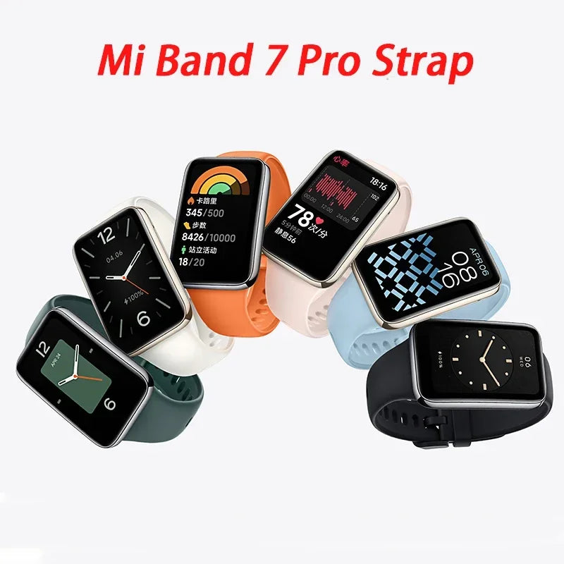 Sport Watch band for Xiaomi Mi Band 7 Pro smart watch Bracelet Silicone Wrist Accessories bracelet Correa MiBand 7 pro Straps