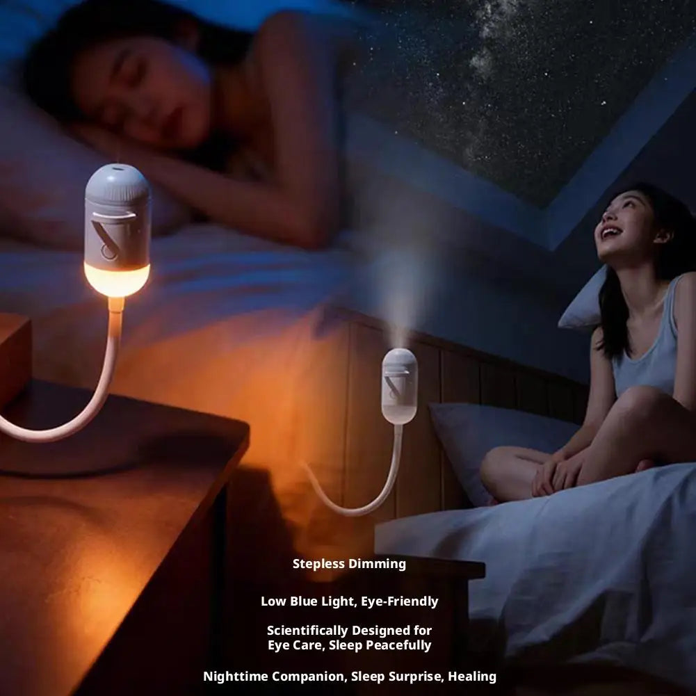 Mini 2-in-1 Galaxy Star Projection Night Light Energy Saving USB LED Starry Sky Lamp Romantic Mood Lighting Home Bedroom Decor