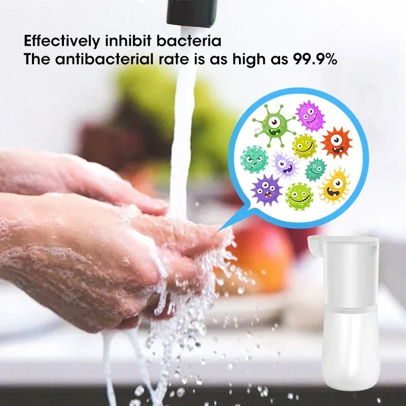 HOMEFISH Smart Automatic Sensor Foam Dispenser Touchless Infrared Soap Dispenser Type-C Charging High Capacity