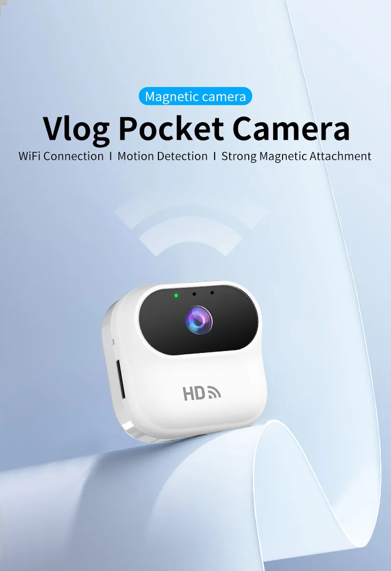Smart Mini WiFi Security Camera — HD 1080P, Night Vision & Motion Detection