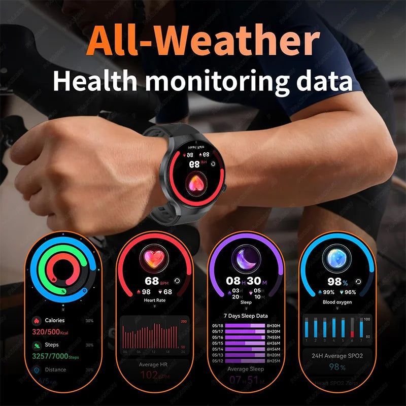 The new 2026 smartwatch is designed with a 1.7-inch high-definition screen, specifically designed for outdoor sports shooting