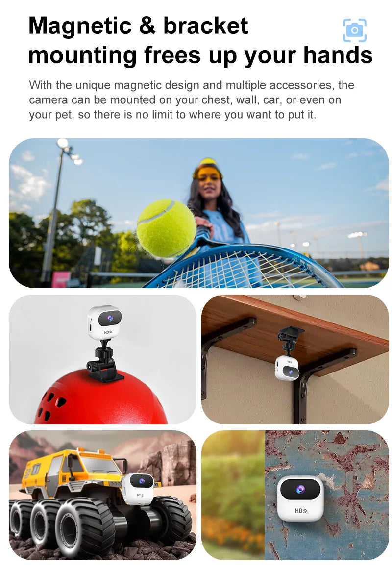 Smart Mini WiFi Security Camera — HD 1080P, Night Vision & Motion Detection
