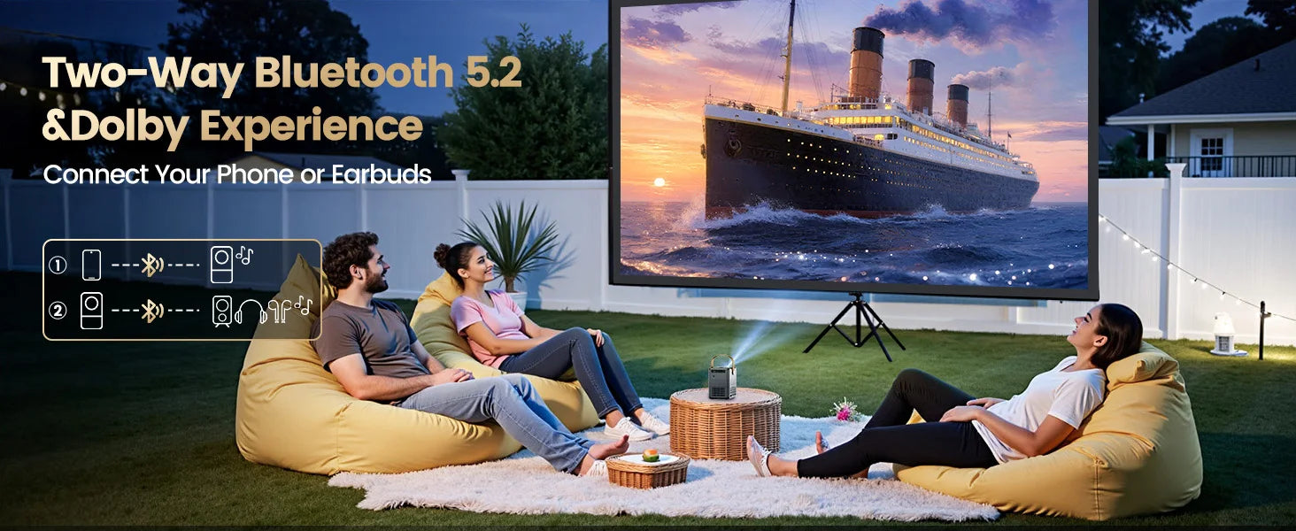 Wimius 600ANSI Mini Projector 4K Laser WiFi6 1080P HD projectors Beam 20W Dolby hy300max Home Theater Beamer Movie proyector