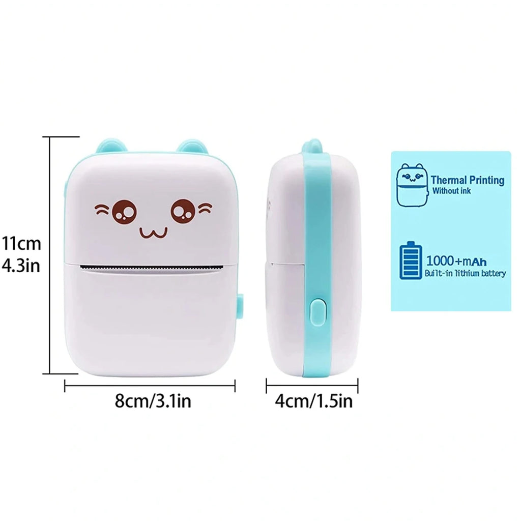 Mini Printer For IPhone And Android, Wireless Mini Photo Printer Label Printer, Portable Mini Thermal Printer For Printing Label