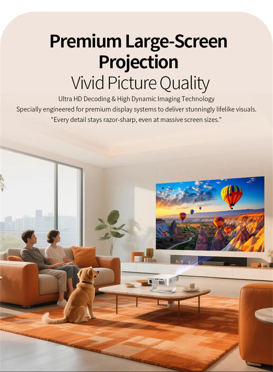 2025 X3 Projector Portable Projector Wifi Smart 1280 720P Full HD Office Home Theater Video Mini Projector Mobile Projection