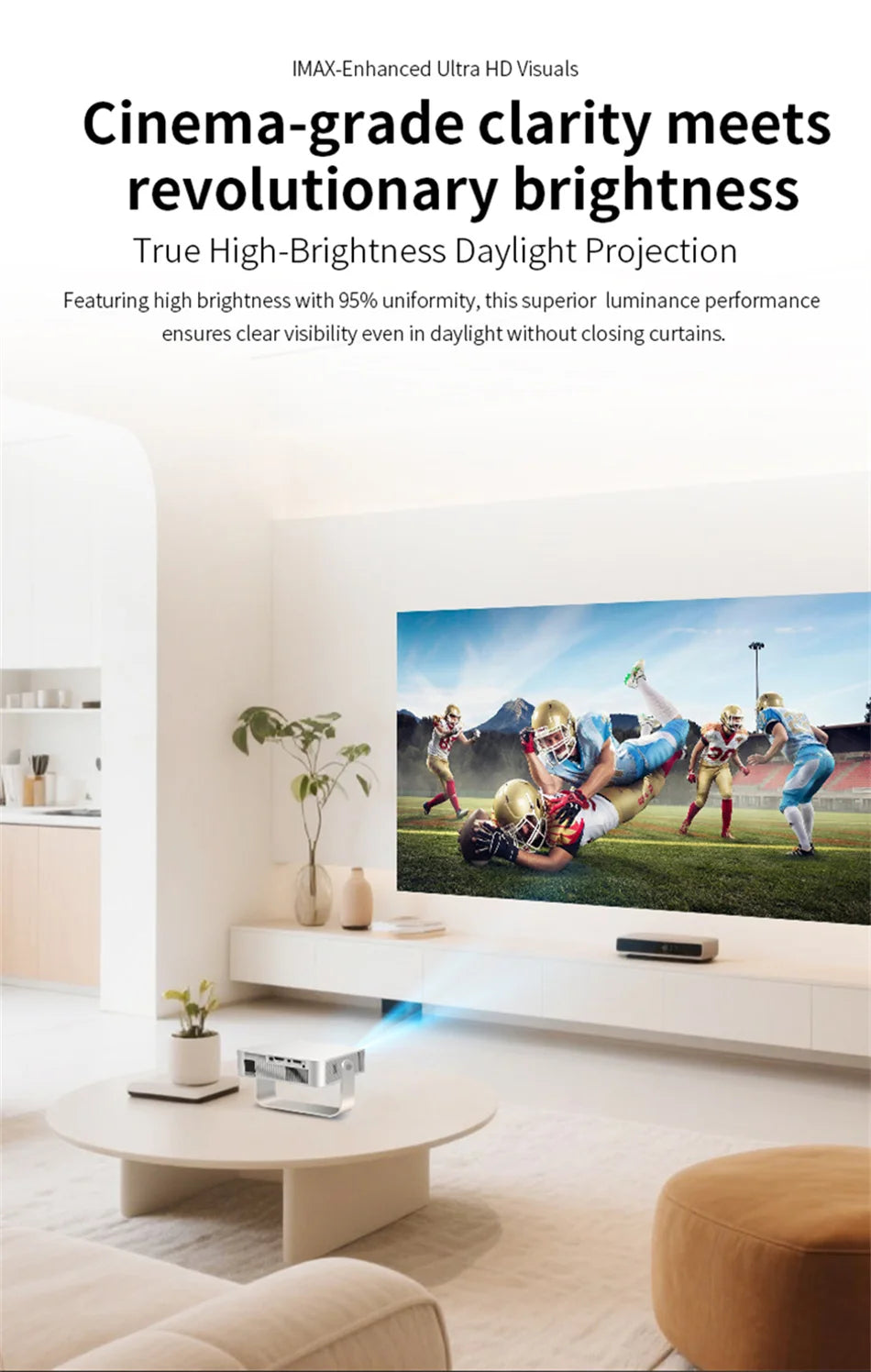2025 X3 Projector Portable Projector Wifi Smart 1280 720P Full HD Office Home Theater Video Mini Projector Mobile Projection