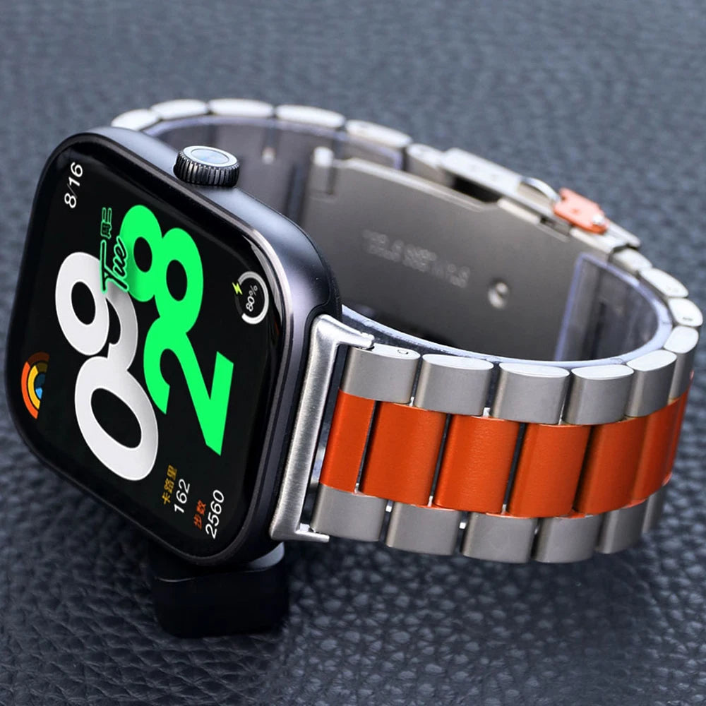 Stainless Steel band For Redmi watch 5 4 strap SmartWatch wristband metal bracelet correa for xiaomi mi band 9 8 pro watchband