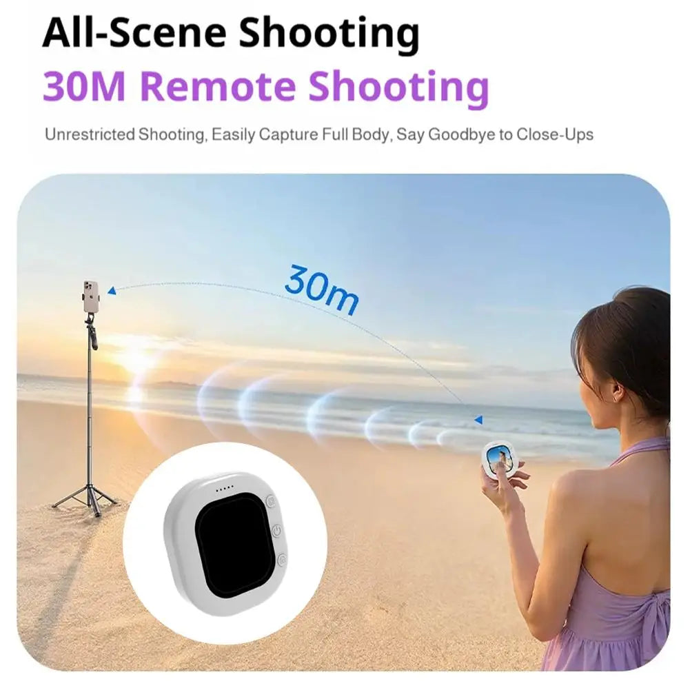 1/2PCS Mini Wireless Magnetic Phone Screen Projector Mobile Phone Rear Camera Selfie Video Camera for Vlog Live Selfie Screen