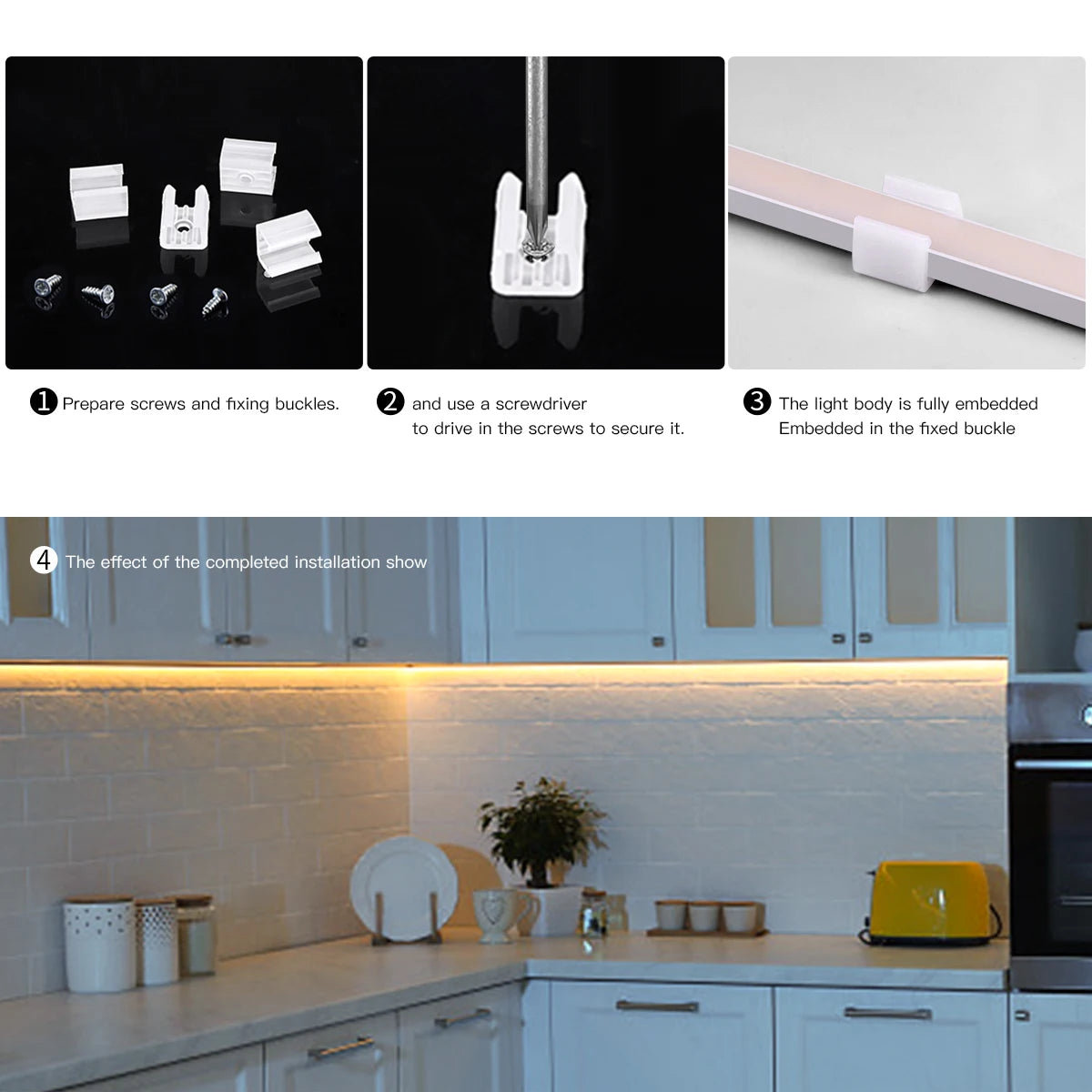 Smart PIR Motion Sensor LED Strip — Auto On/Off, 320 LEDs/m, Waterproof for Kitchen & Stairs