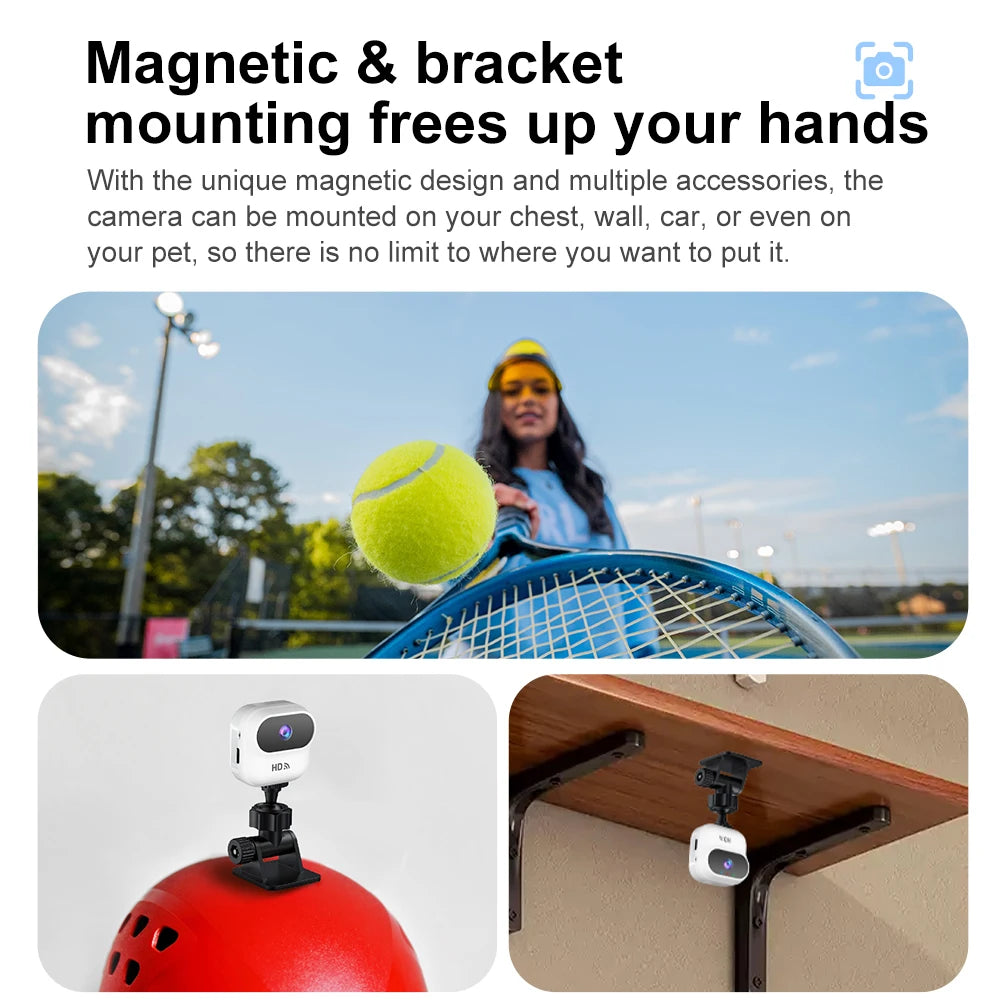 Smart Mini WiFi Security Camera — HD 1080P, Night Vision & Motion Detection