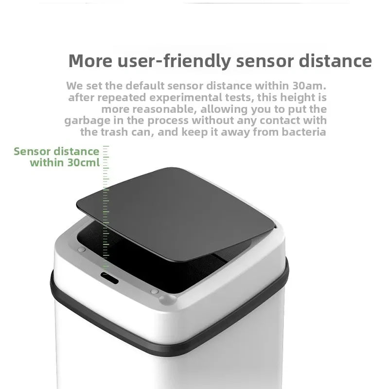 Smart Sensor Trash Can — 13L Automatic Touchless, Waterproof for Kitchen & Bathroom