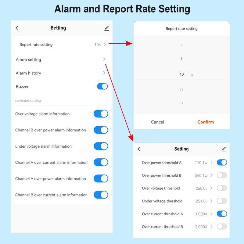 Smart WiFi Energy Meter — Single Phase, Bidirectional, Solar Monitor, Overload Alarm