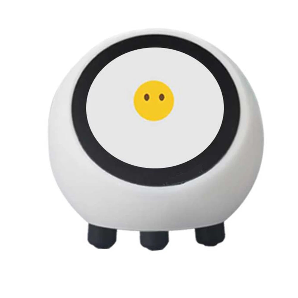 Smart Desktop Robot No Touch Screen LCD Display Mini Robot Tabletop Ornaments Smart Assistant Robot for Home Office((No Battery)