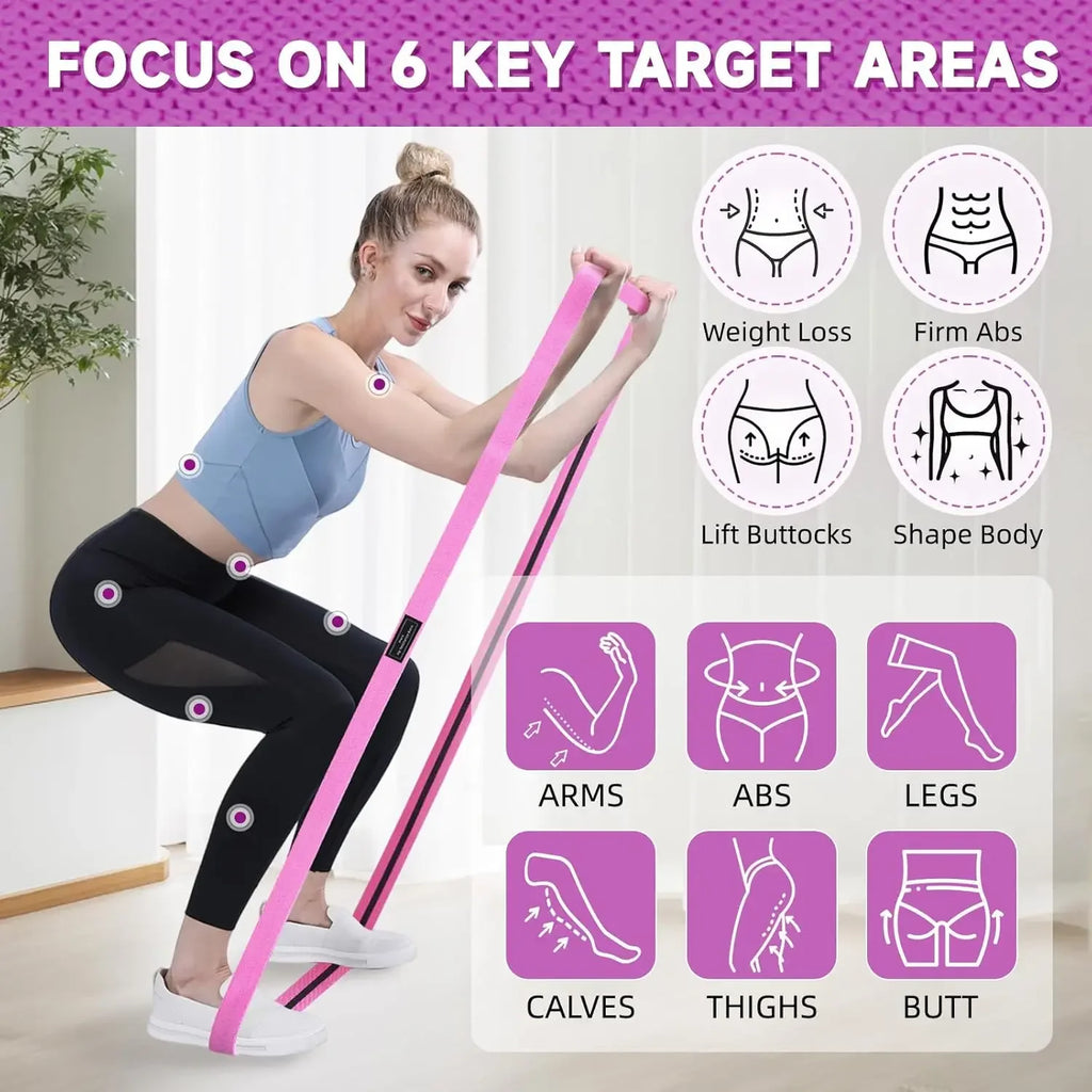 Resistance Bands for Working Out, Fabric Exercise Bands for Legs and Butt, Workout Bands for Women and Men for Yoga Starter Set
