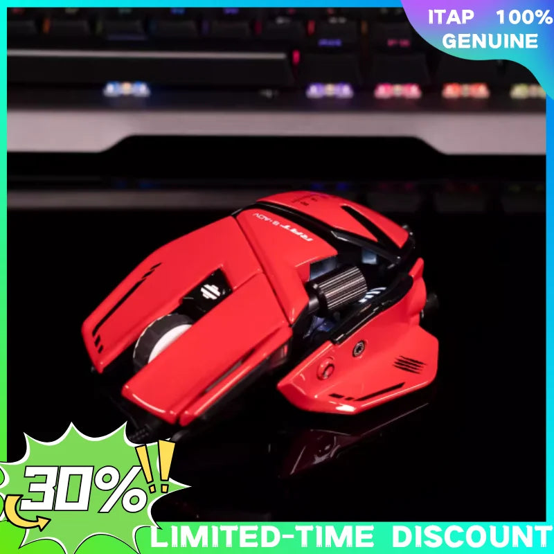 MADCATZ RAT8+ Wired Mechanical Mouse 11 Key Programming Button Mice Esports Gaming Mouse PMW3389 Custom Comfortable Gaming Mouse