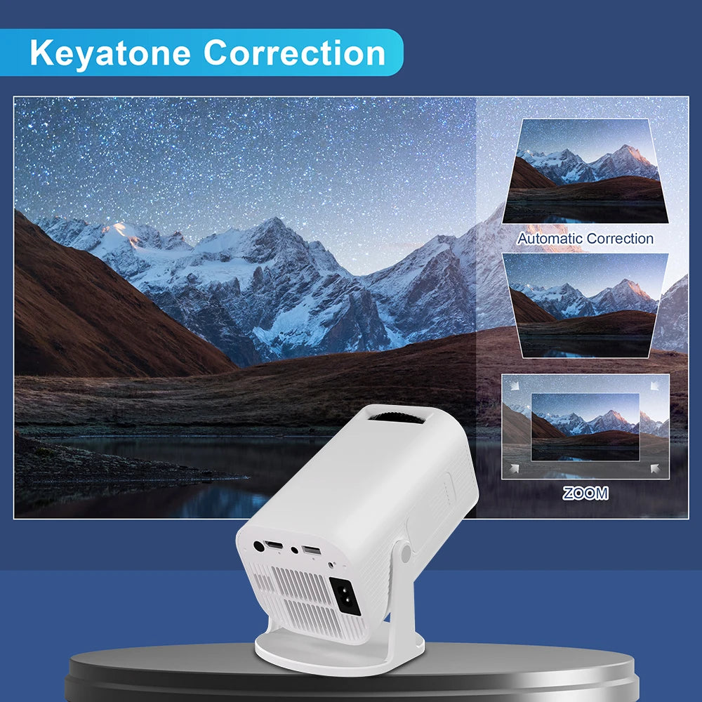 Salange P330 Mini Projetor Android 14 300 ANSI 4K 8K 1080P Wifi6 BT5.3 Home Cinema Portable Projector