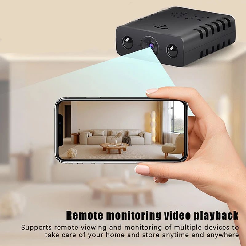 Smart Home Security Camera, 1080P Mini Wi-Fi Indoor Cam with APP, Real-Time Video & Voice for Baby/Pet Monitoring