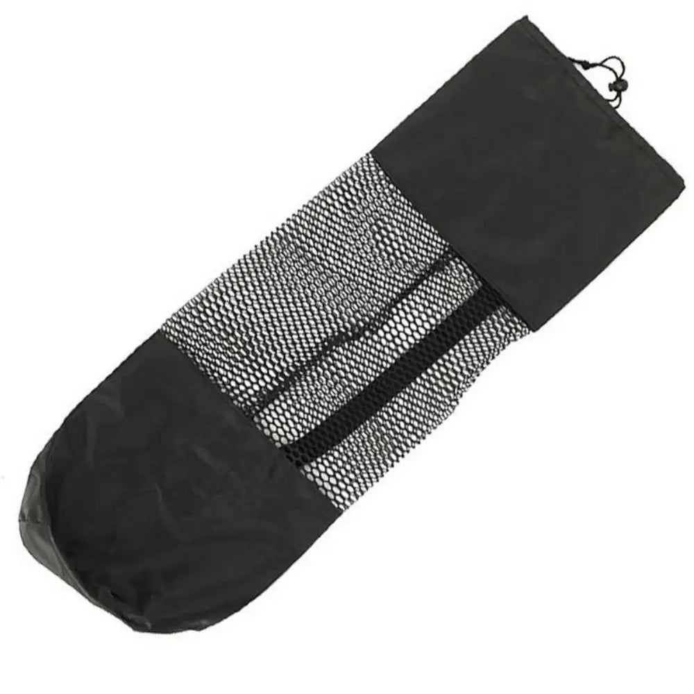 Yoga Mat Bag Portable Breathable Sports Bag with Adjustable Shoulder Straps Carry Mesh Storage Bag Fits Most Yoga Mats Black