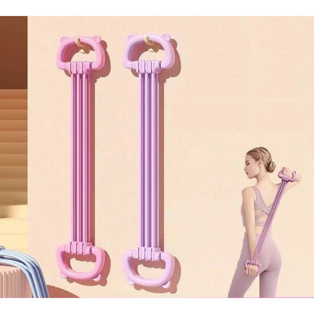 The resistance band with handle and the sports band with detachable resistance tube are suitable for exercise, physical therapy,